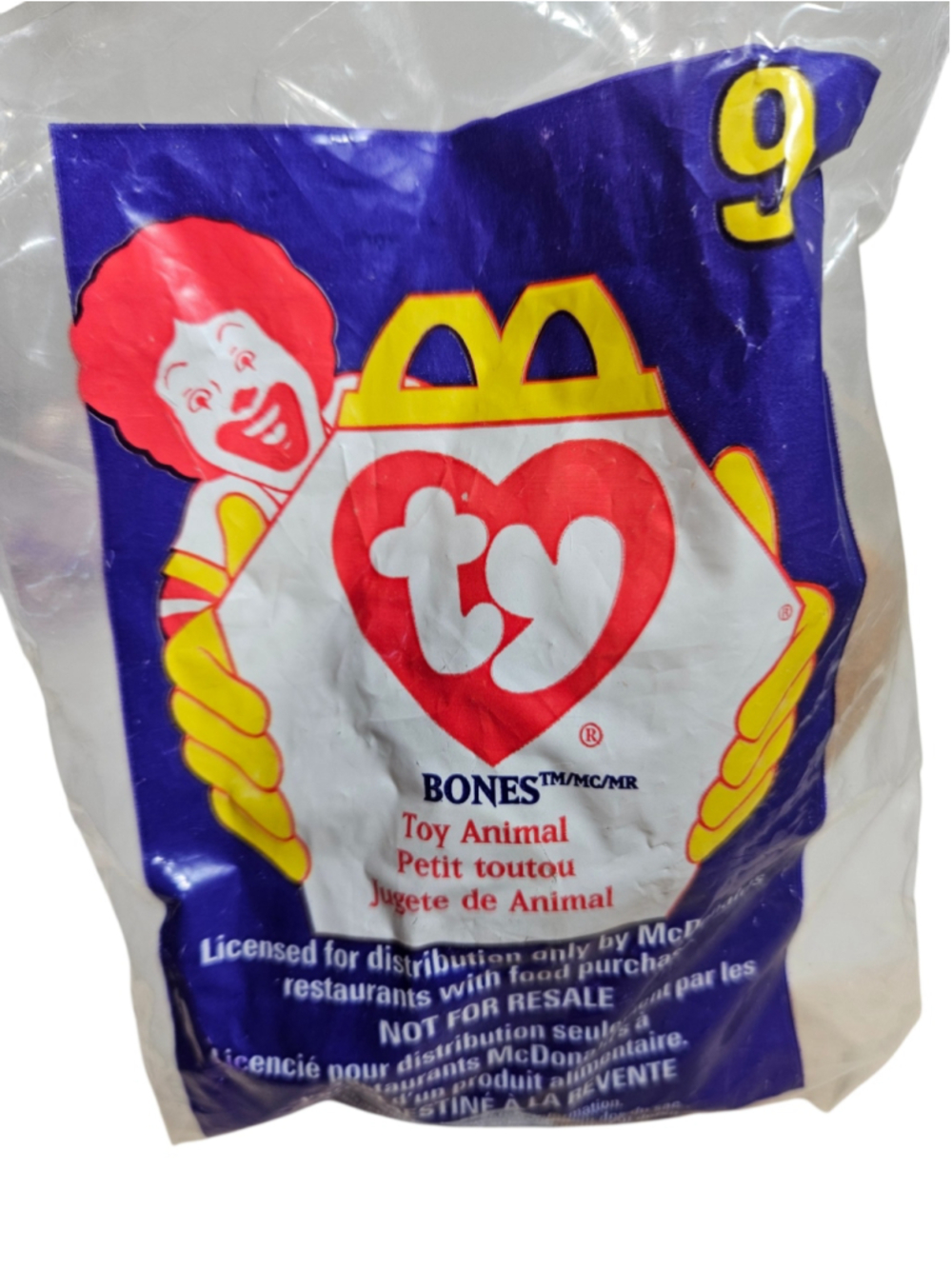 McDonald's Ty Teenie Beanie Babies Happy & Bones Sealed 1998 Toy Pair